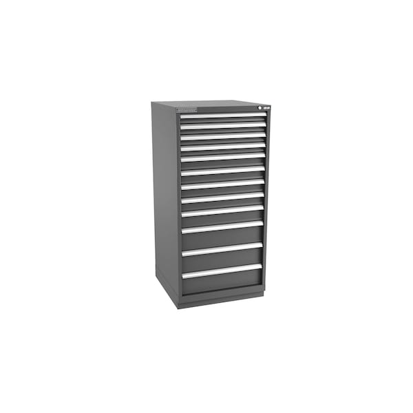 Champion Tool Storage Modular Drawer Cabinet, 12 Drawer, Dark Gray, Steel, 28 in W x 28-1/2 in D x 59-1/2 in H S27001201ILCFTB-DG - main